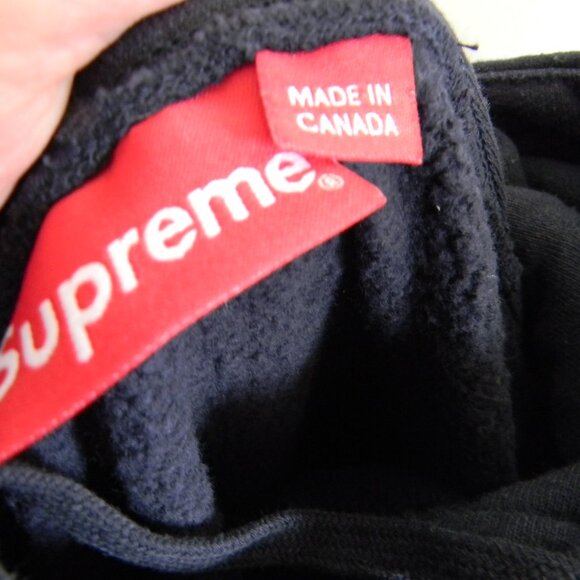 SUPREME WM'S NAVY BLUE PEARL LOGO HOODIE HOODED SWEATSHIRT SZ L - Picture 6 of 10